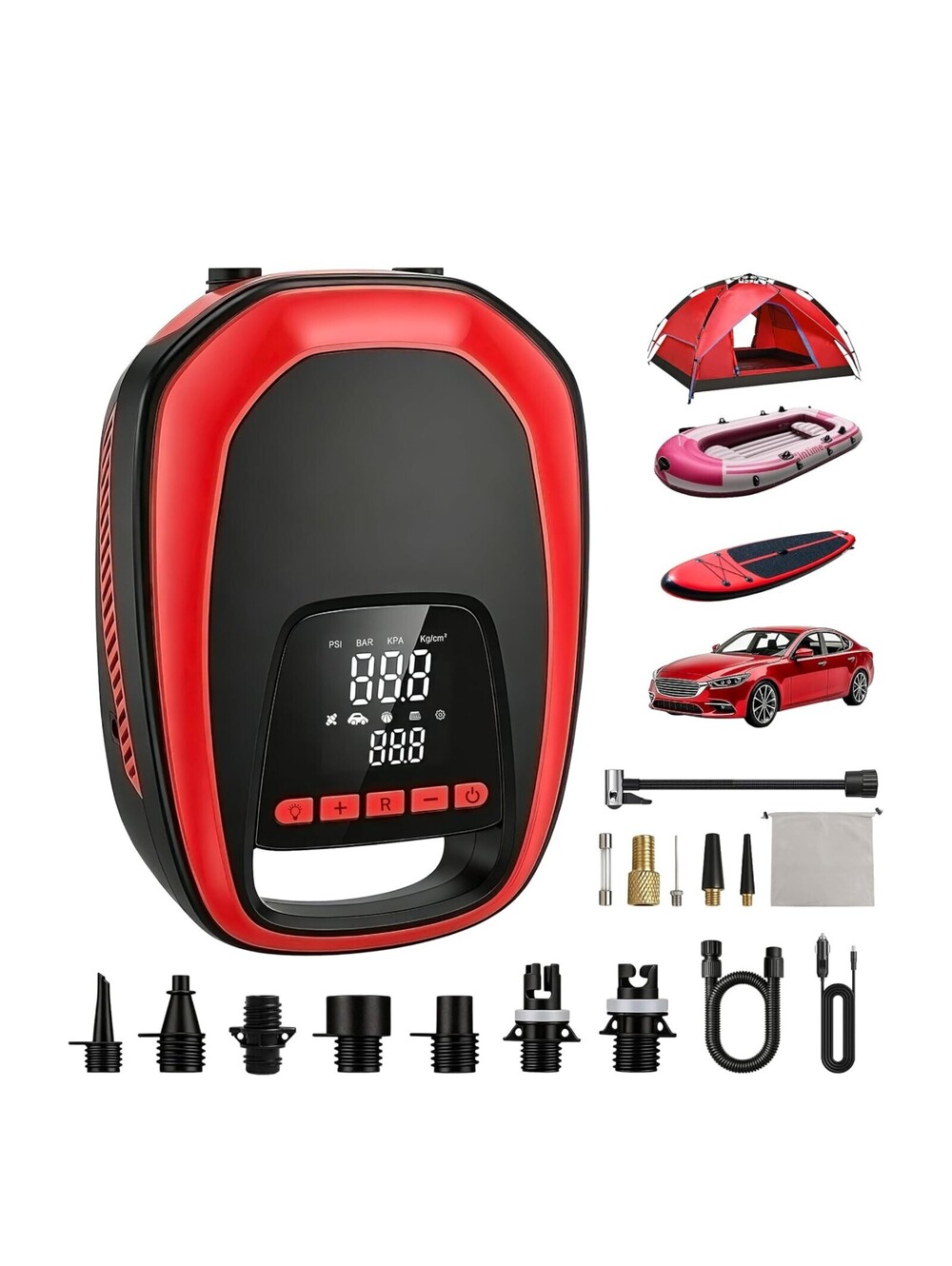 50 PSI Paddle Board Pump Tire Inflator Multi-Function Pump SUP Electric Air Pump